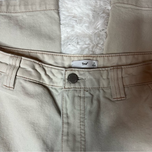 Aritzia TNA Greenwich Cream Cargo Baggy Pants 8 - Picture 3 of 6